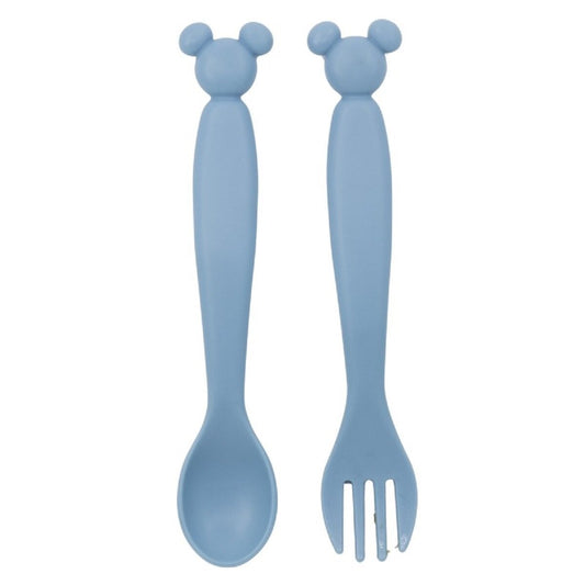 Disney Mickey Mouse Kinderbesteck Set 2-teilig – Löffel & Gabel mit Motivgriffen