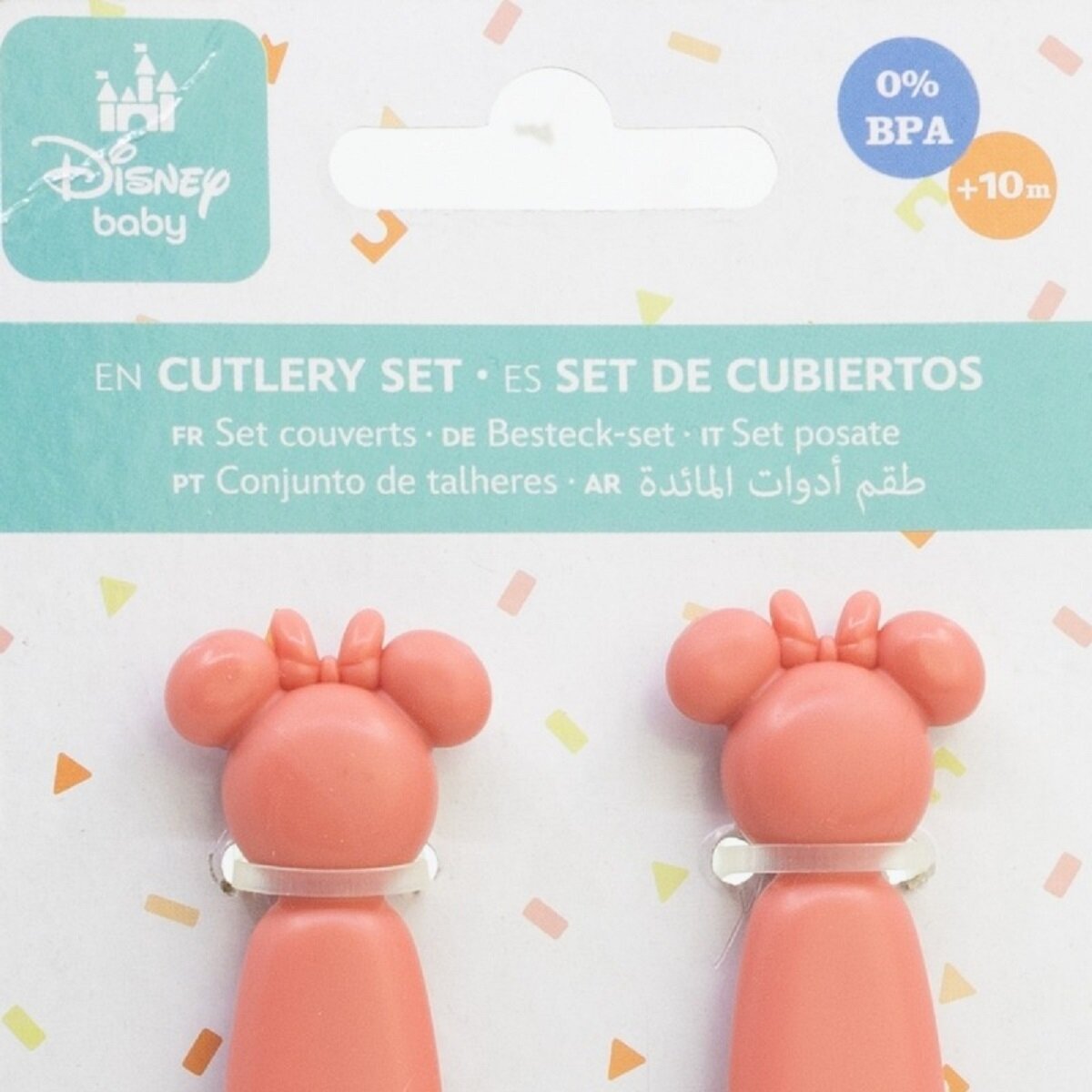 Disney Minnie Mouse Kinderbesteck Set 2-teilig – Löffel & Gabel mit Motivgriffen