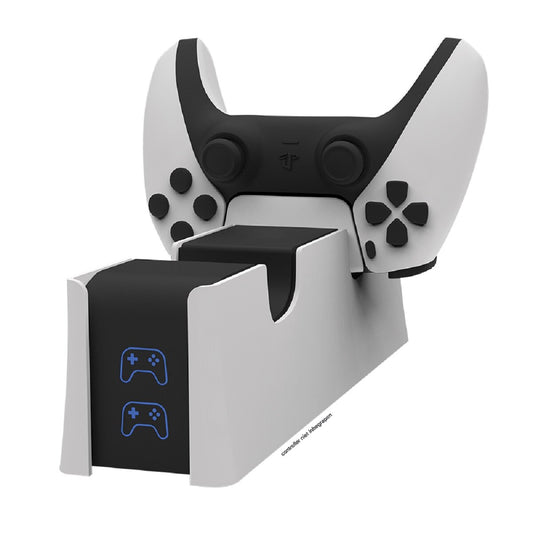 Qware Ladestation Charger für 2 Controller kompatibel mit PS5 Controller