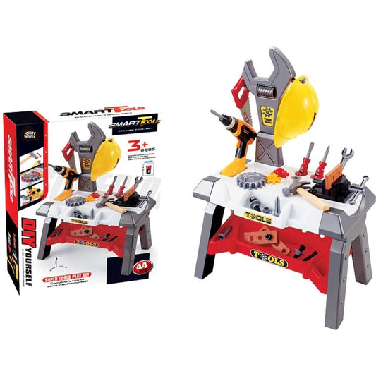 JollyLife Construction Set – Werkbank mit 44-teiligem Zubehör