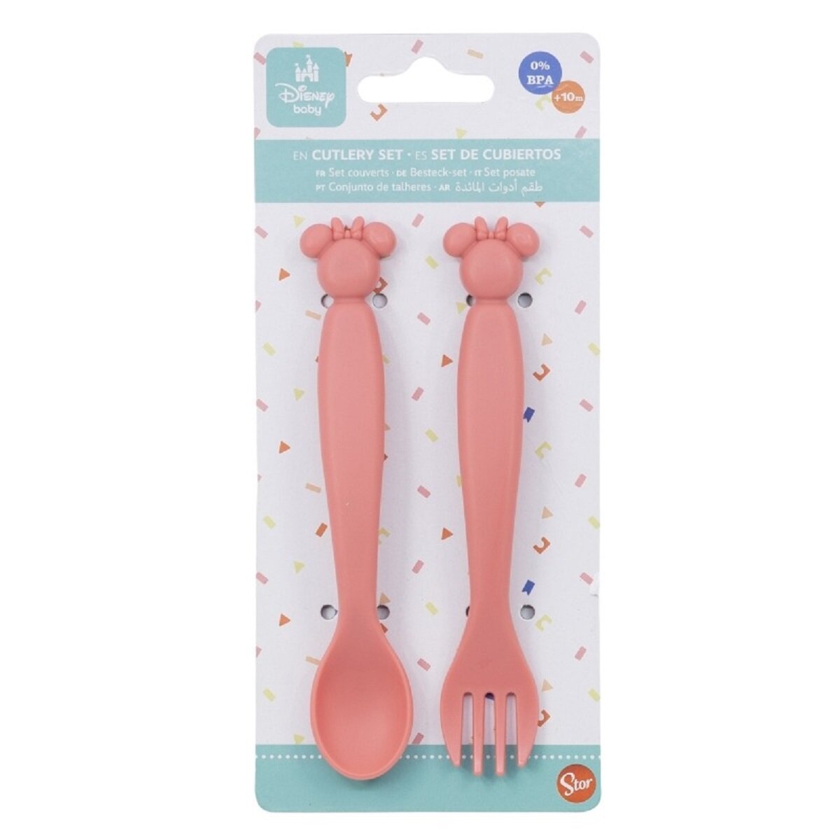 Disney Minnie Mouse Kinderbesteck Set 2-teilig – Löffel & Gabel mit Motivgriffen