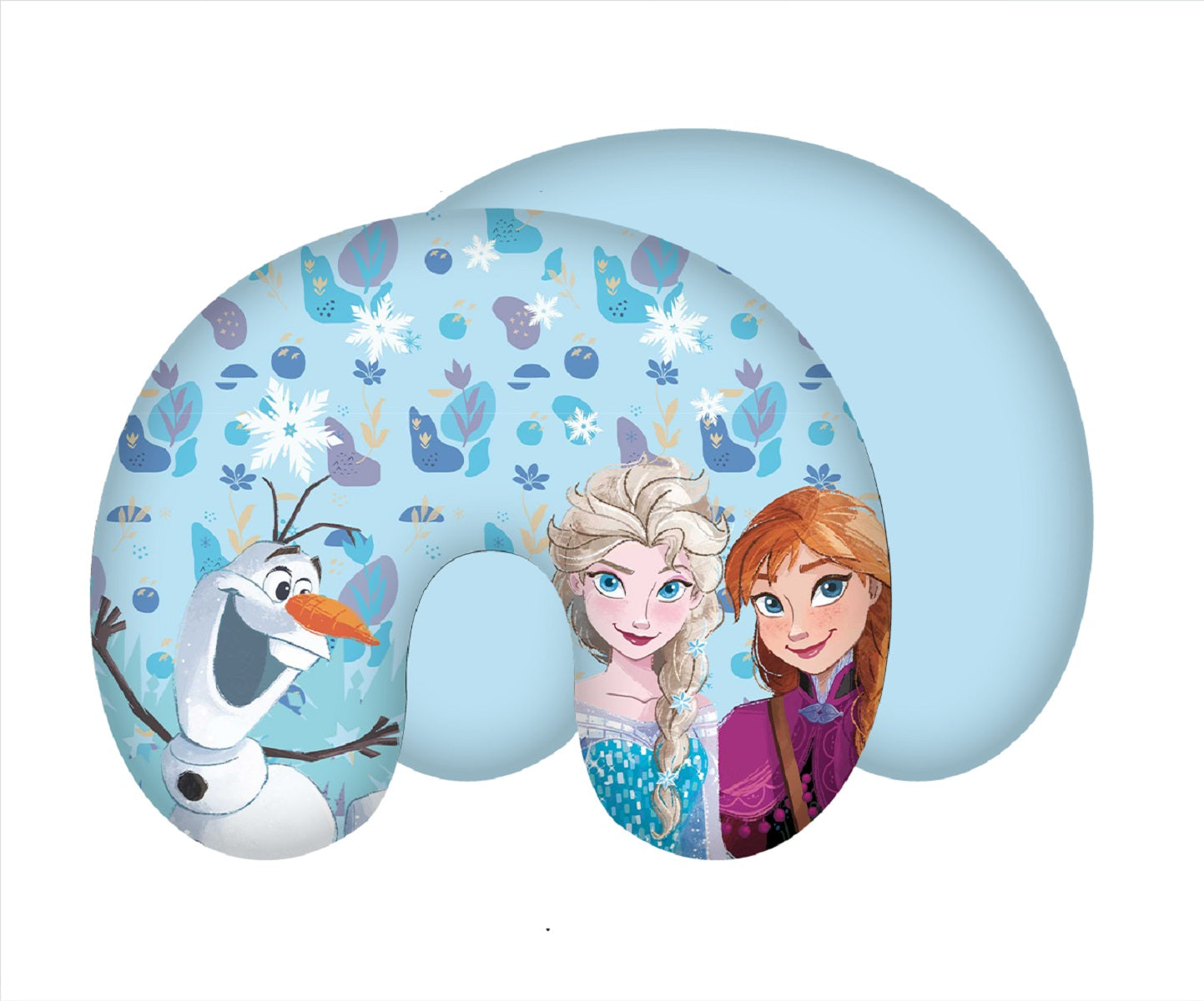 Disney Frozen U-förmiges Reisekissen – Weiches Nackenkissen für Flugzeug, Auto & Zug