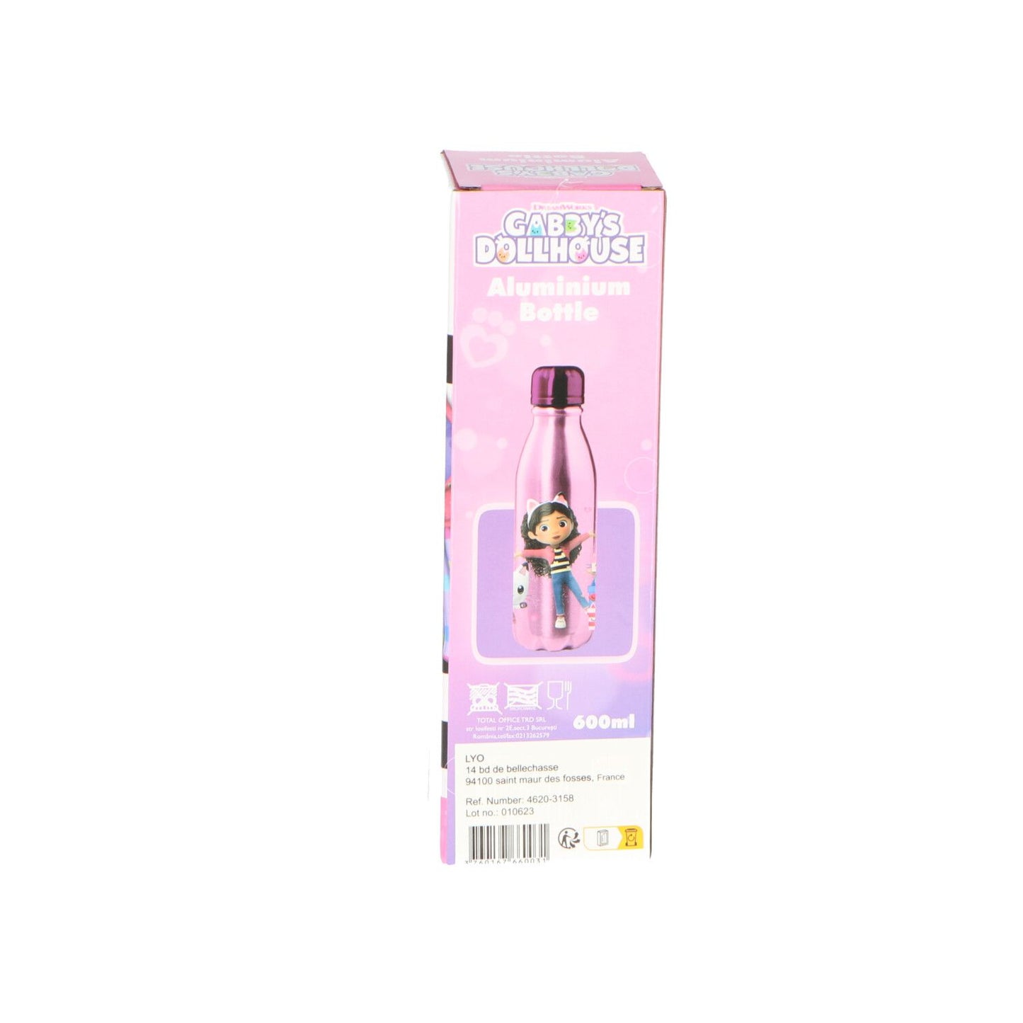 Gabby's Dollhouse Aluminium Trinkflasche 600 ml fassungsvermögen