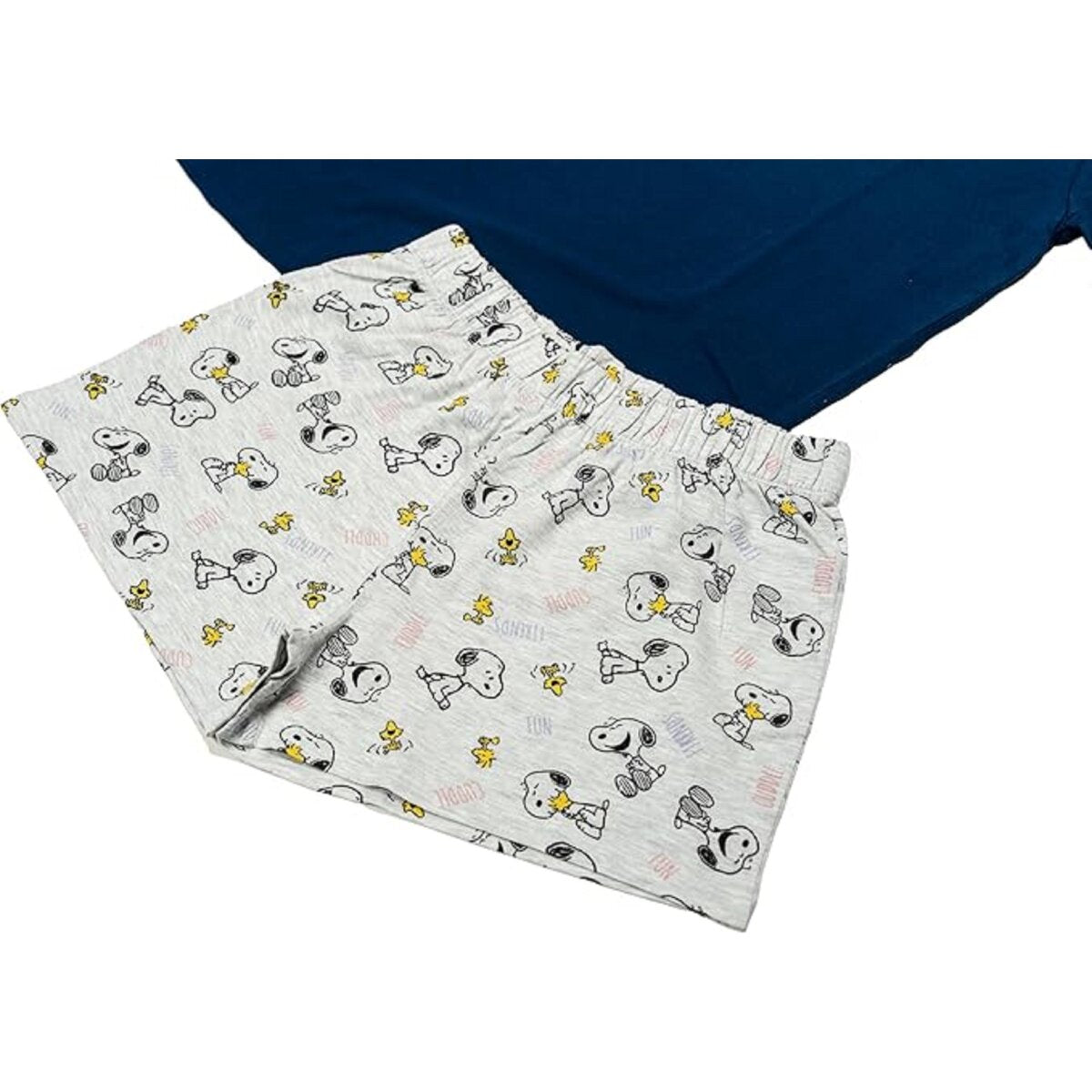 Snoopy Pyjama Set Damen Baumwolle Ärmellos mit Tanktop und Shorts