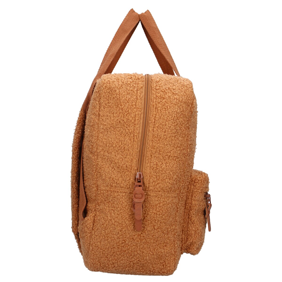 Kidzroom Rucksack – Teddystoff Kinderrucksack mit Fronttasche