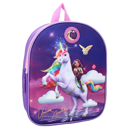 Unicorn Academy 3D-Rucksack mit verstellbaren Gurten für Mädchen
