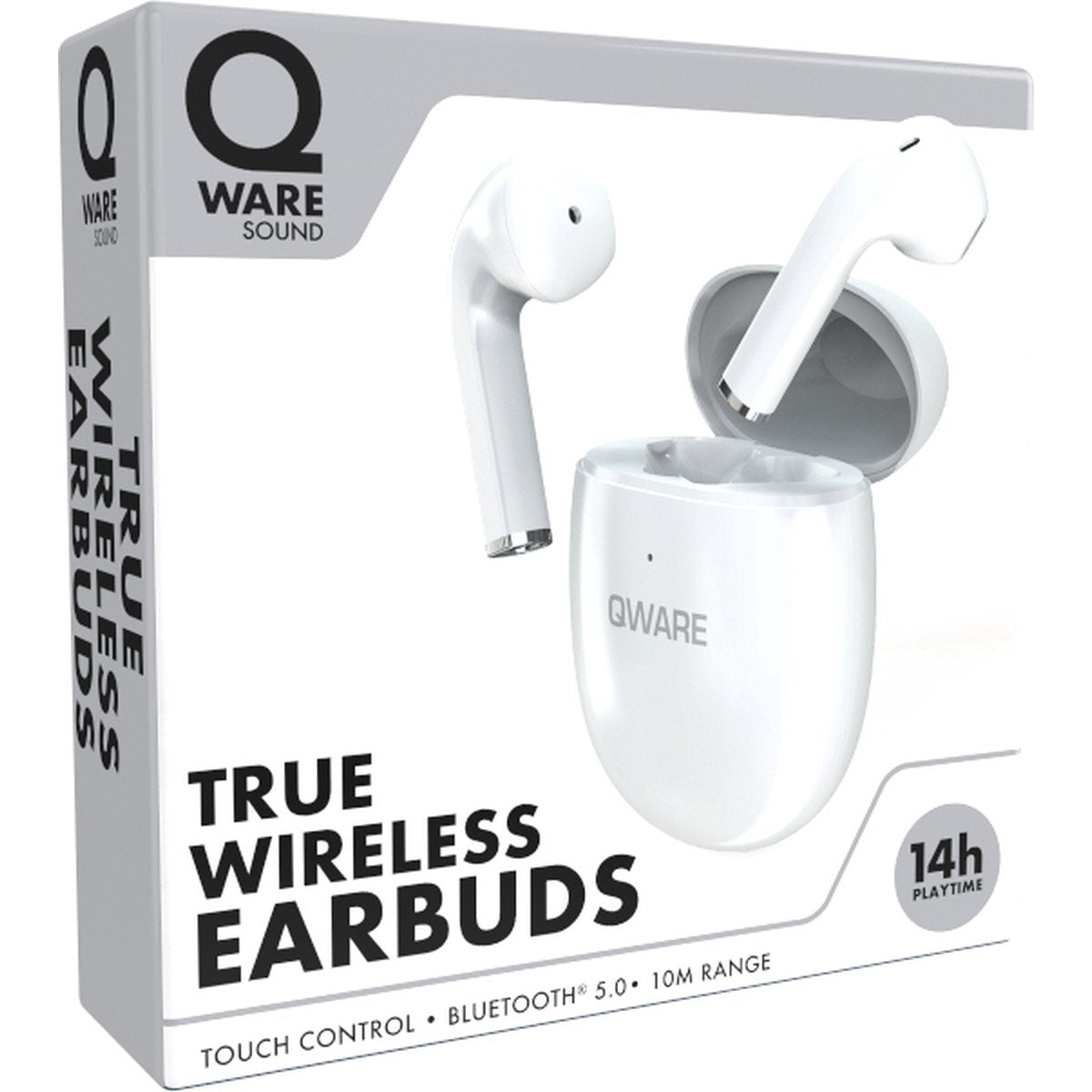 Qware Sound Ohrhörer – Bluetooth 5.0 Wireless Kopfhörer Rosa Touch Control & Sprachassistent