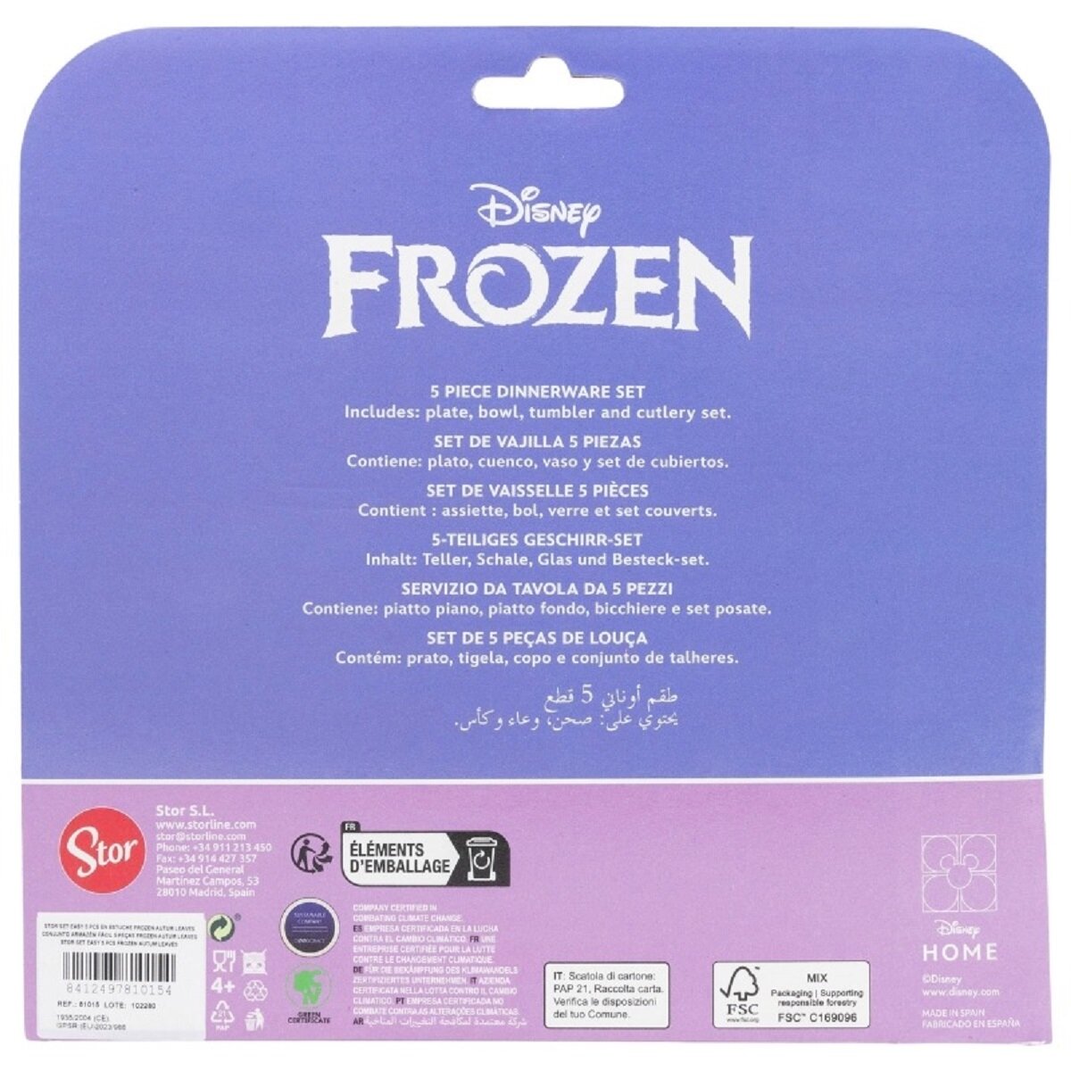 Frozen 5-teiliges Kindergeschirr Essensset für Kinder