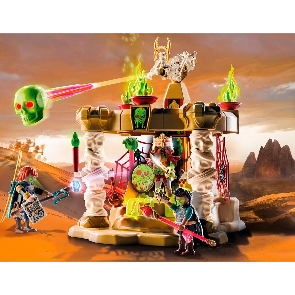 PLAYMOBIL Skelettarmee Tempel – Action Set mit Fallen & Schatz