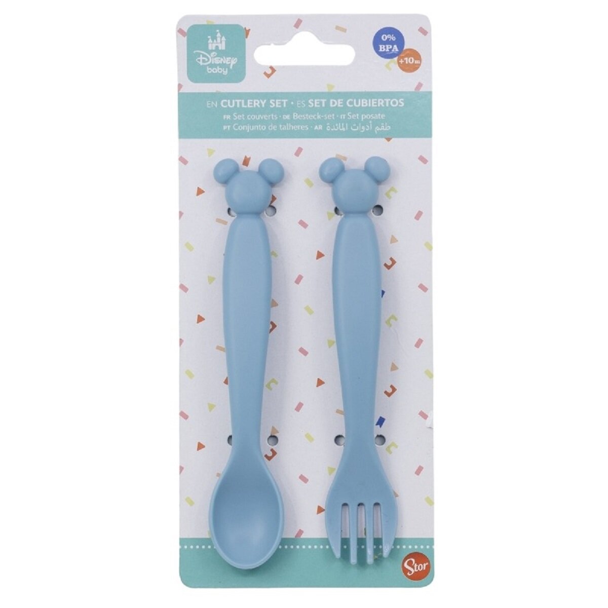 Disney Mickey Mouse Kinderbesteck Set 2-teilig – Löffel & Gabel mit Motivgriffen