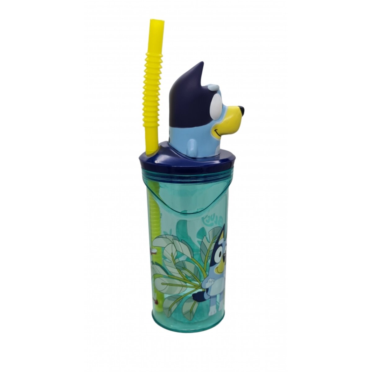 Bluey Trinkbecher – 3D Kinderbecher & Strohhalm-Tumbler 360 ml