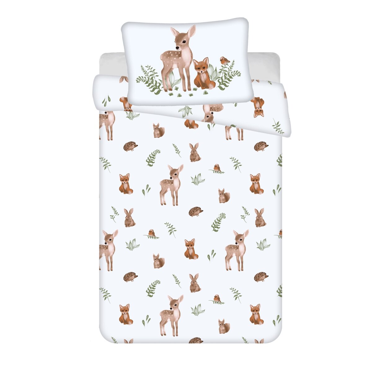 Weiche Kinderbettwäsche aus Baumwolle – 100x135 cm Bettbezug & 40x60 cm Kissenbezug