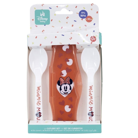 Disney Minnie Mouse Kinderlöffel Set 2-teilig im Reiseetui