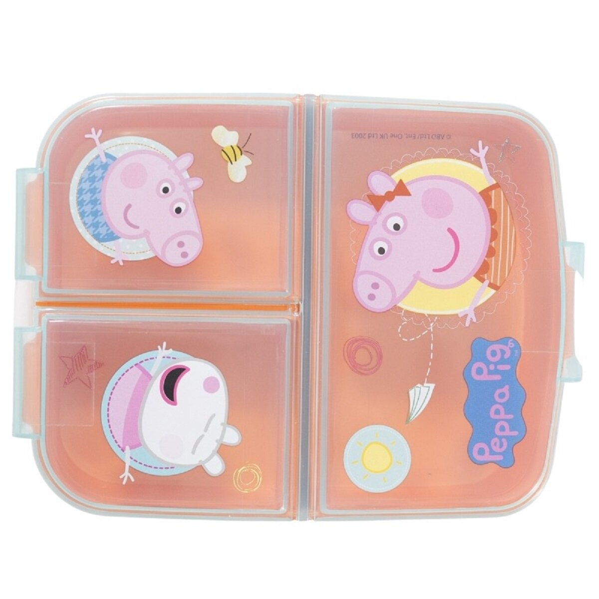 Peppa Pig Kinder Brotdose – Lunchbox mit 3 Fächern & tollem Design