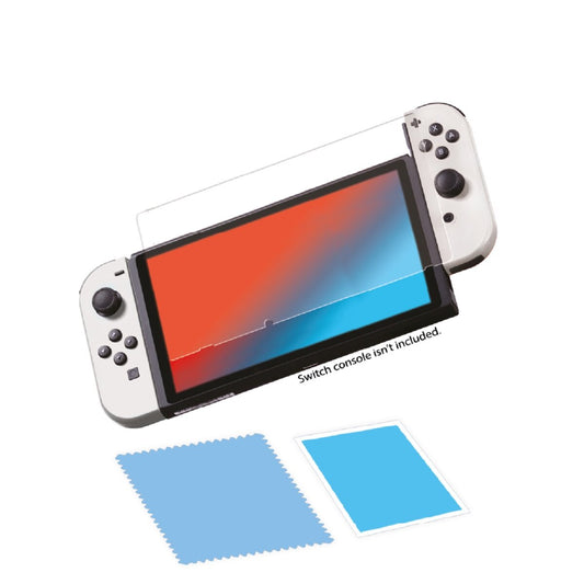 Qware Tempered Glass – Schutzglas kompatibel mit Nintendo Switch OLED