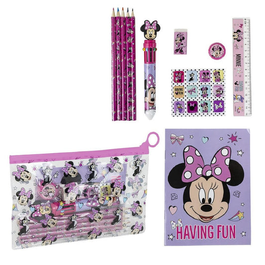 Disney Minnie Mouse Schreibwaren- & Malset – Farbenfrohes Pastelfarben Set für kleine Künstler