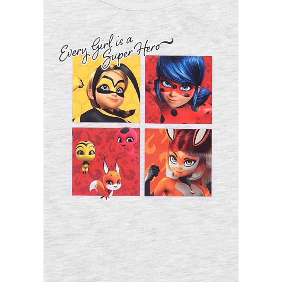 Miraculous Ladybug Schlafanzug – Baumwolle Pyjama mit Kurzarm Shirt und Shorts