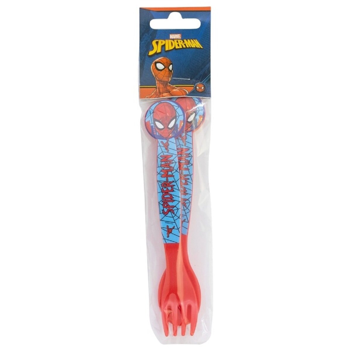 Spiderman Kinderbesteck Set 2-teilig – Löffel & Gabel mit Motivgriffen