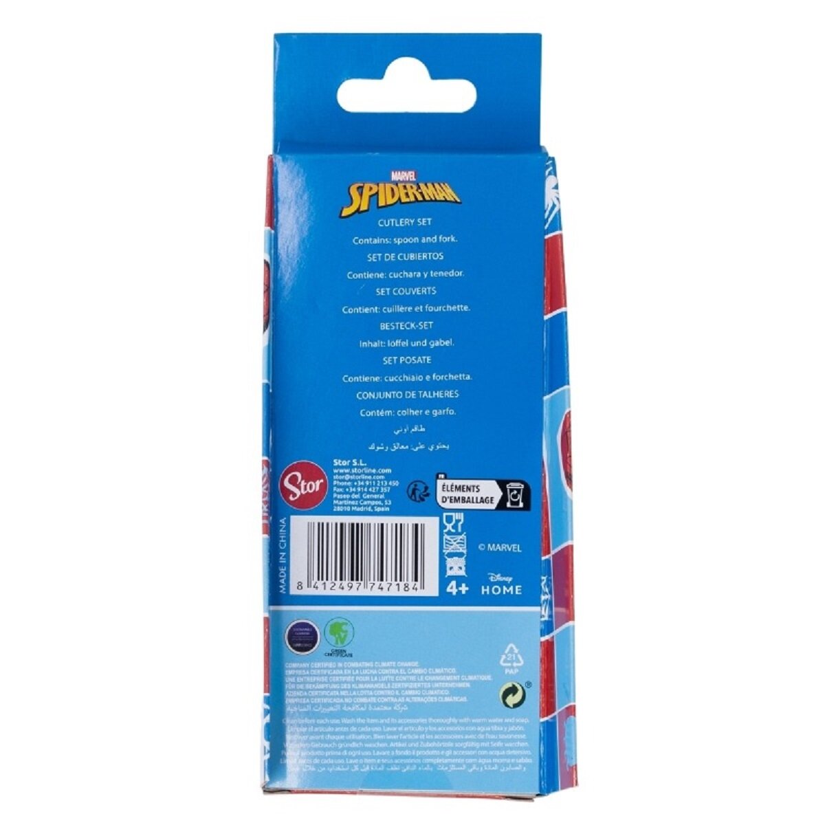 Spiderman Kinderbesteck Set 2-teilig – Löffel & Gabel mit Motivgriffen