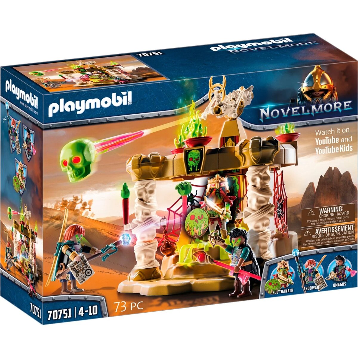 PLAYMOBIL Skelettarmee Tempel – Action Set mit Fallen & Schatz