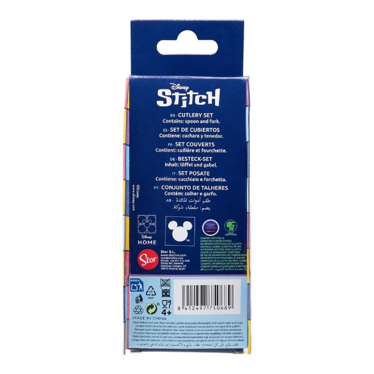 Lilo & Stitch Kinderbesteck Set 2-teilig – Löffel & Gabel mit Motivgriffen