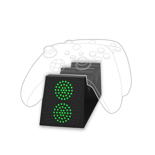 Qware Dual Charger Kompatibel mit Xbox X/S Series – Ladegerät für 2 Controller