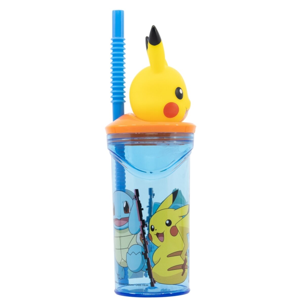 Pikachu Trinkbecher 3D Kinderbecher & Strohhalmbecher 360 ml