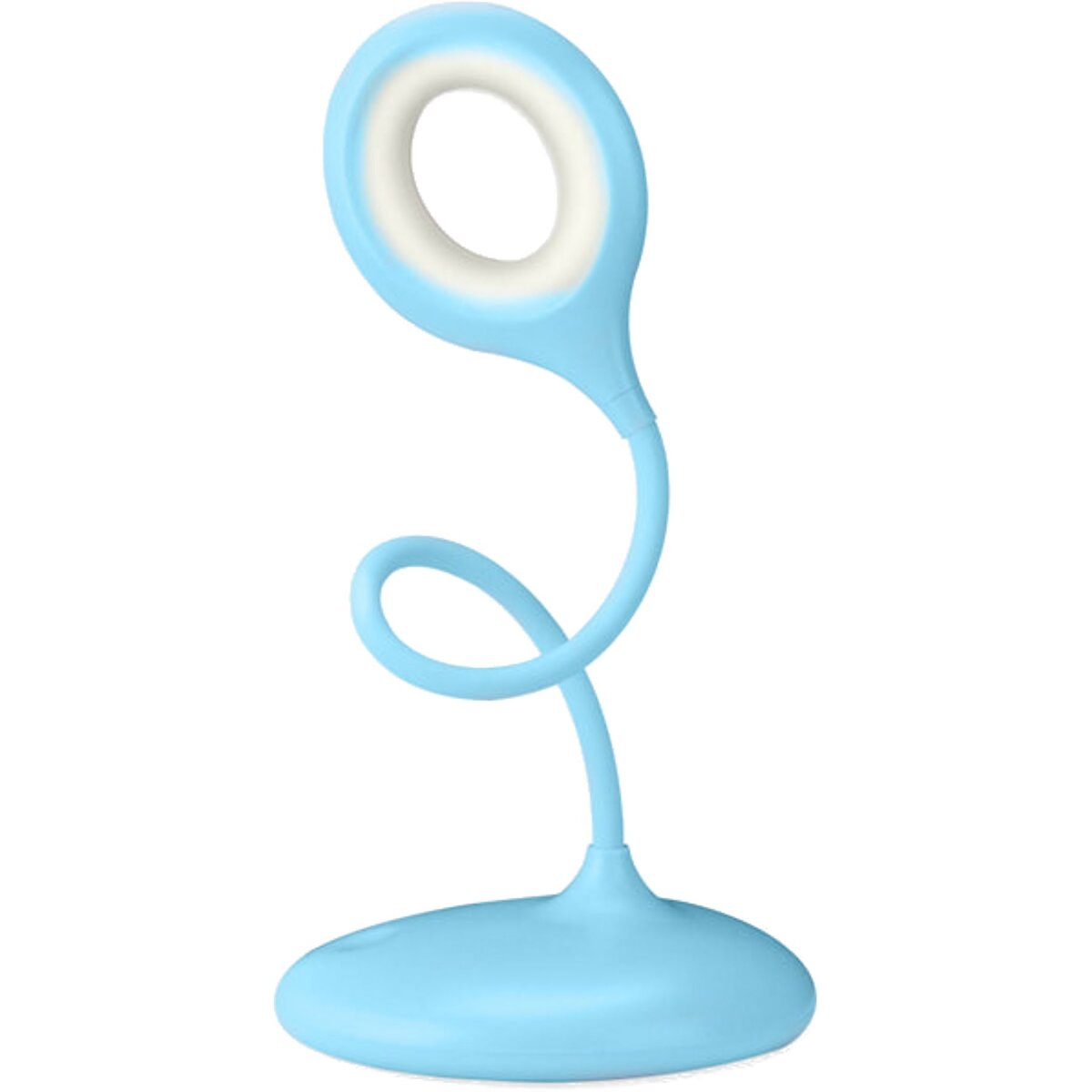 Qware Schreibtischlampe Toronto – LED Lampe Blau, dimmbar & flexibel