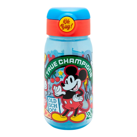 Mickey Mouse Trinkflasche 510ml – Kinderflasche mit Trinkhalm & Deckel