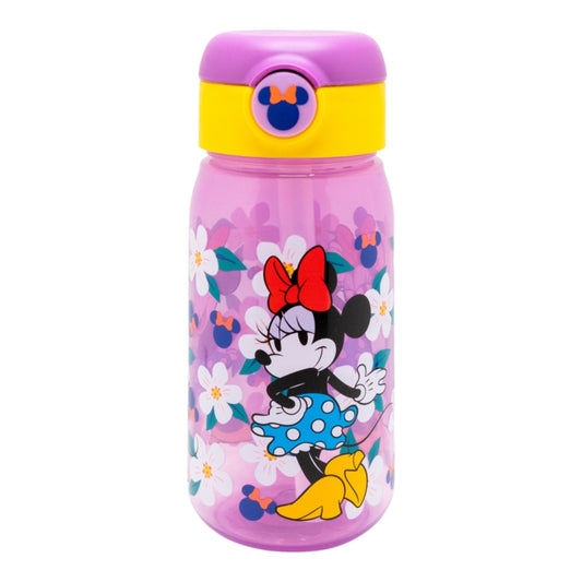Minnie Mouse Trinkflasche 510ml Kinderflasche mit Trinkhalm & Deckel