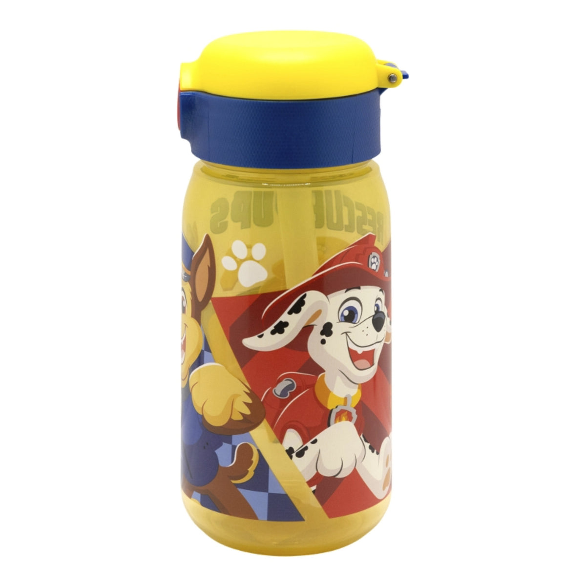Paw Patrol Wasserflasche 510ml Kinderflasche mit Trinkhalm & Deckel