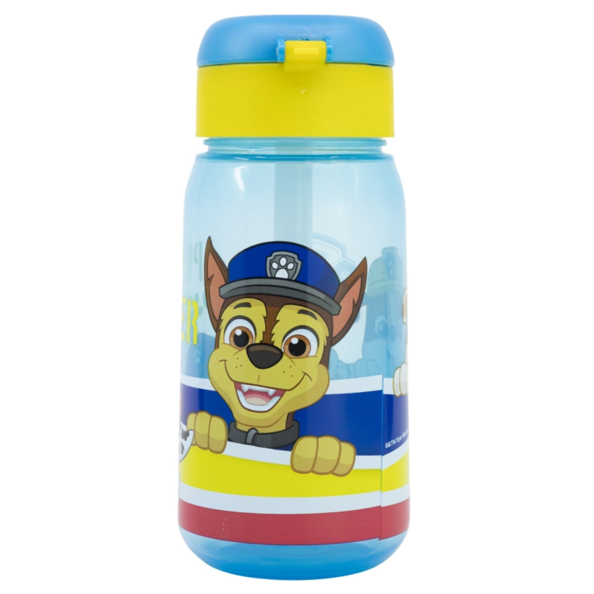 Paw Patrol Wasserflasche 510ml Kinderflasche mit Trinkhalm & Deckel