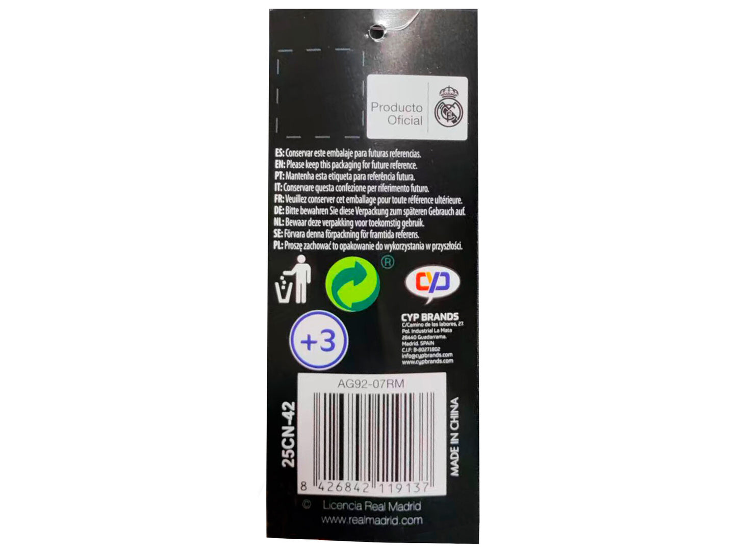 Real Madrid Regenschirm 111 × 94 × 94 cm Stockschirm mit 16 Streben stabiler Schirm für Wind und Regen
