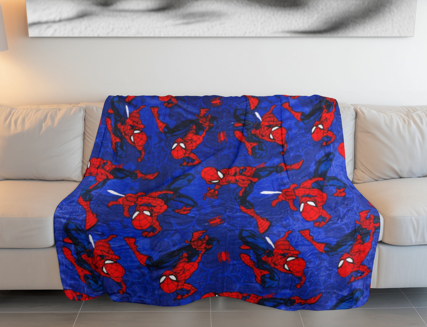 Spiderman Wohndecke – Weiches & leichtes Decke für Bett & Sofa (110x150 cm)