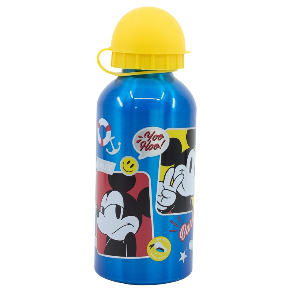 Disney Mickey Mouse Aluminium Trinkflasche 400 ml – Auslaufsicher & Praktisch