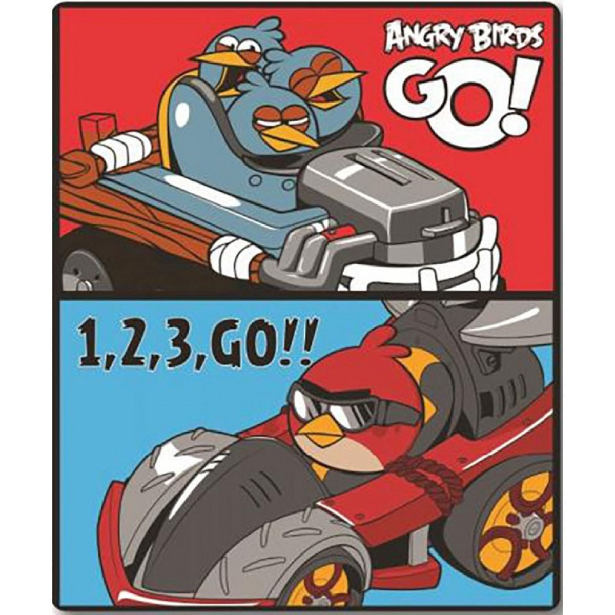 Angry Birds Decke 120x150 cm Kuscheldecke weich Wohndecke