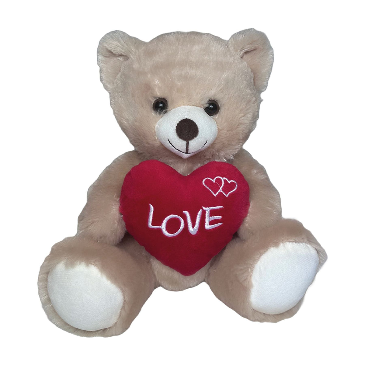 Teddybär Kuscheltier mit Herz 38 cm Plüschtier Geschenk Liebe Valentinstag