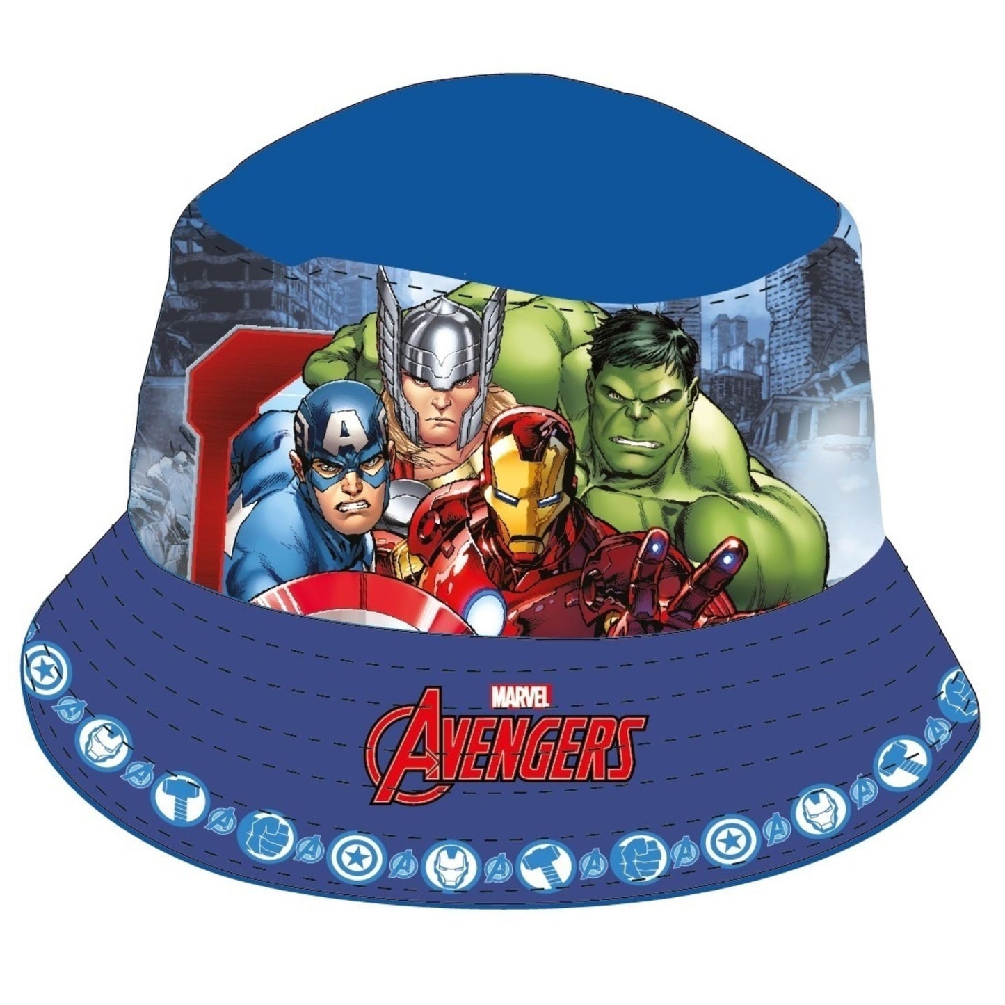Avengers Sonnenhut für Kinder UV-Schutz Fischerhut & Strandhut