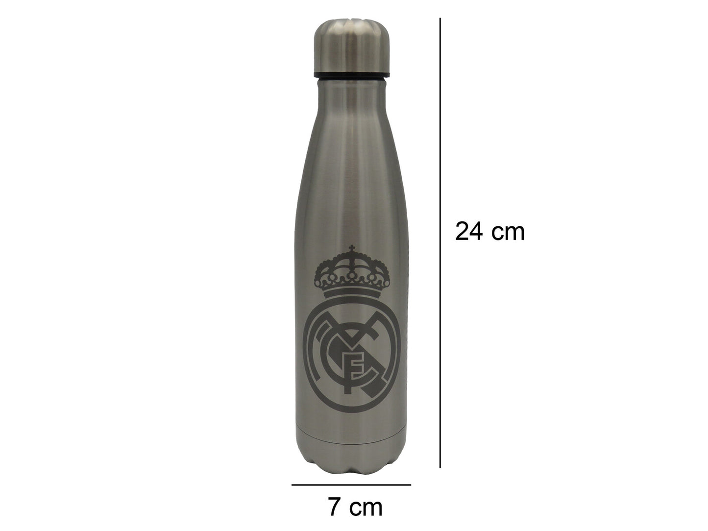 Real Madrid Edelstahl Trinkflasche Isolierflasche schwarz 26,5 cm