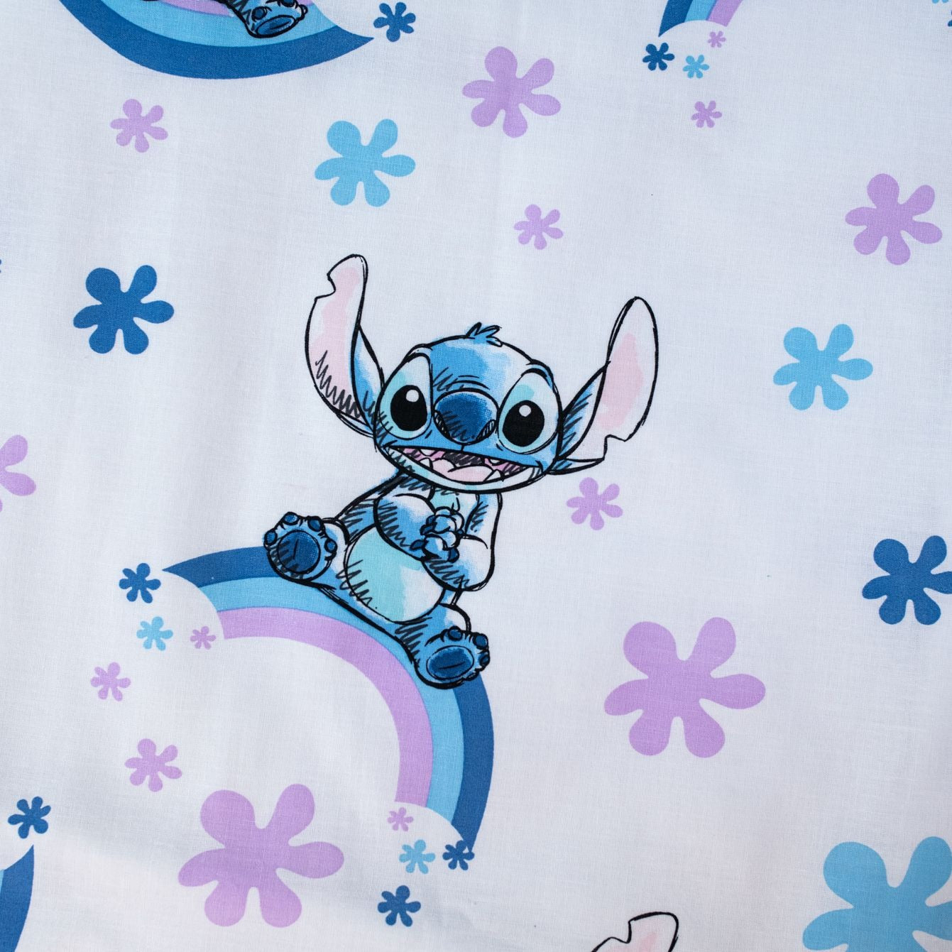Lilo & Stitch Bettwäsche-Set aus Baumwolle für Kinderbett - 100 x 135 cm + 40 x 60 cm