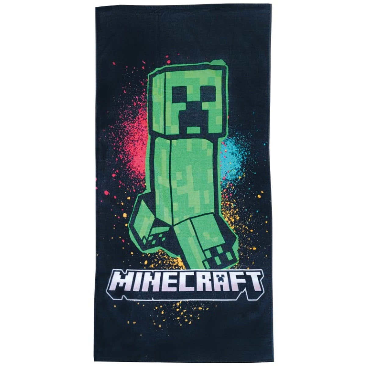 Minecraft Handtuch 70x140 cm Baumwolle weich Badetuch saugfähig Duschtuch