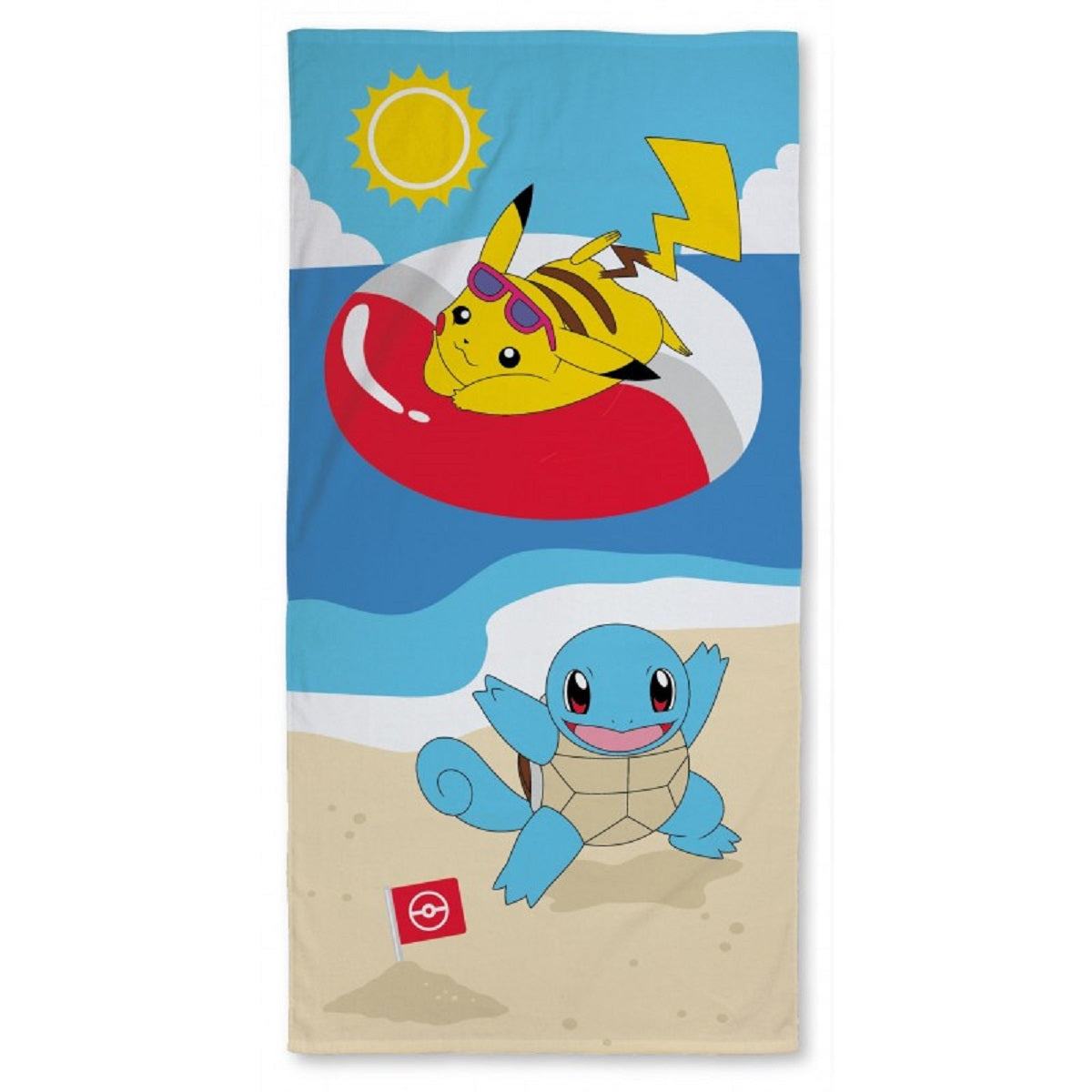Pokémon Handtuch 70x140 cm Baumwolle weich Badetuch saugfähig Duschtuch