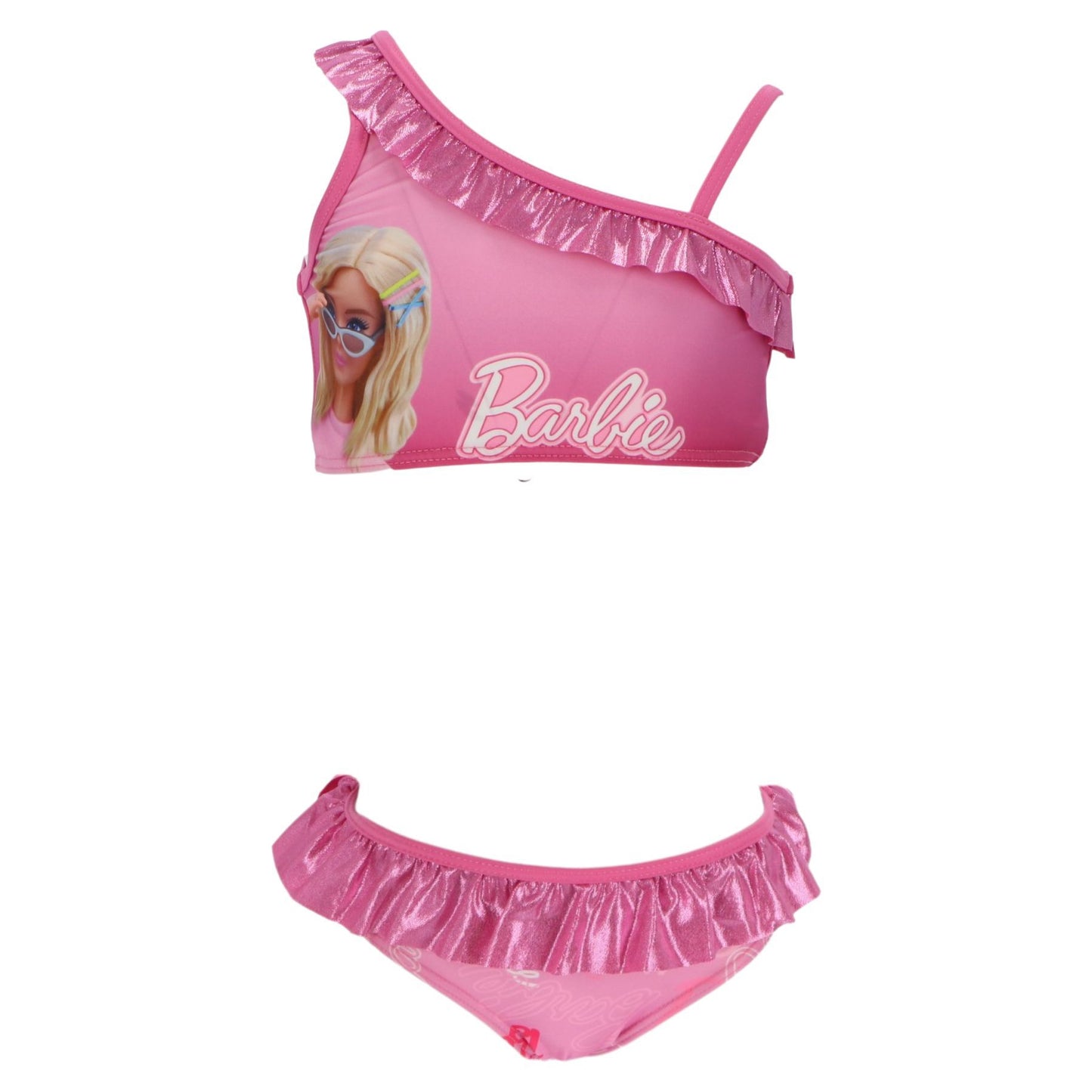 Barbie Kinder Bikini mit Sarong Badebekleidung & Strandoutfit Sommer