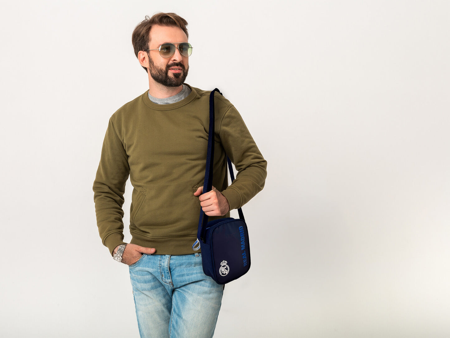 Real Madrid Umhängetasche Schultertasche Alltag Freizeit