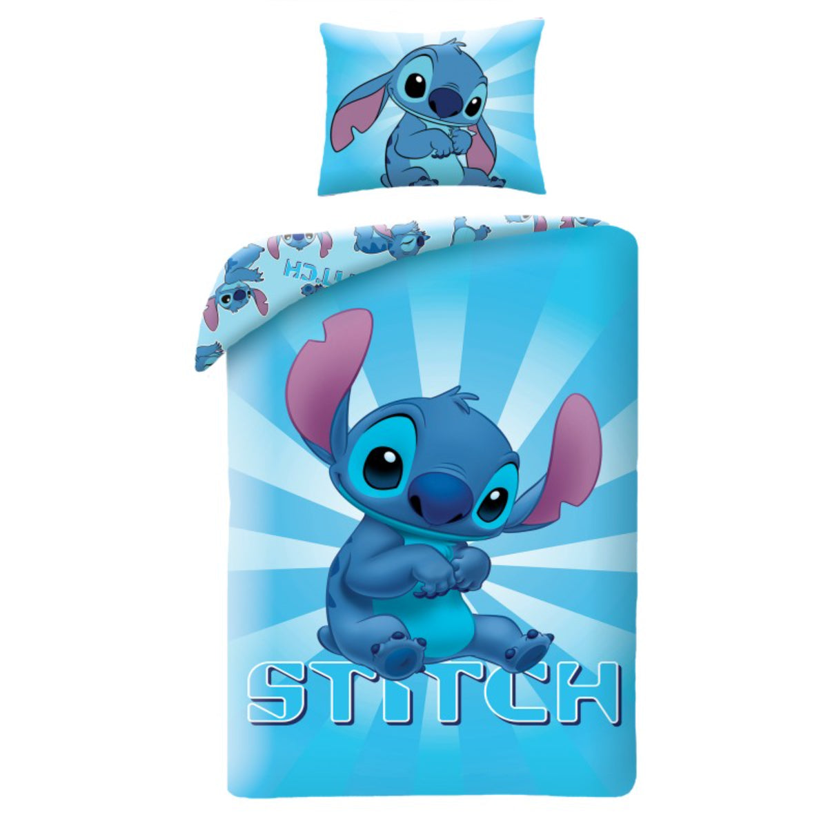 Disney Lilo & Stitch Bettwäsche 140 × 200 cm Baumwolle Bettbezug Kissenbezug 70 × 90 cm mit Reißverschluss