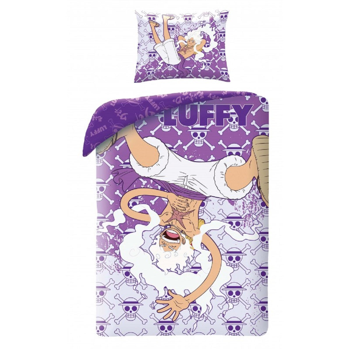 One Piece Bettwäsche Set aus Mikrofaser Bettdeckenbezug 140 × 200 cm mit 70 × 90 cm Kissenbezug