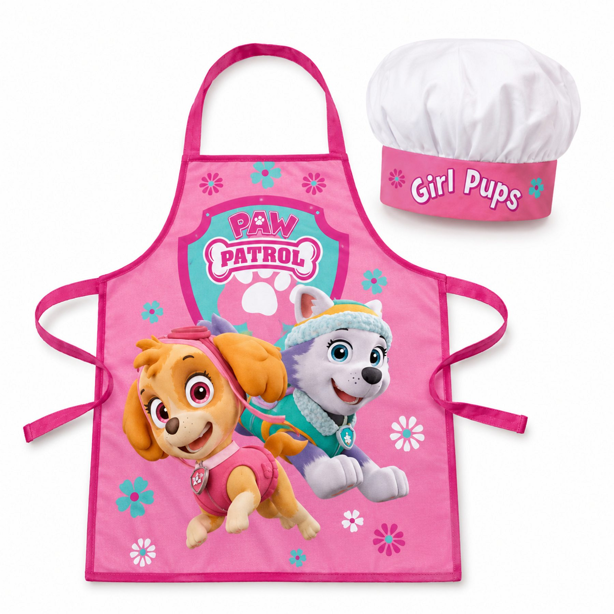 Paw Patrol Kinder Schürze mit Kochmütze für Spielküche