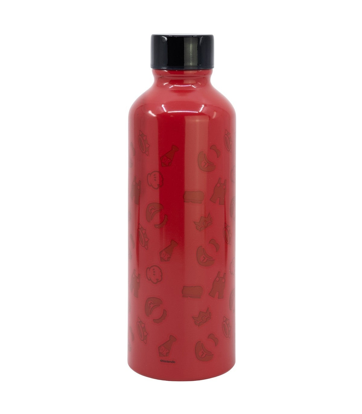 Super Mario Trinkflasche 740 ml aus Aluminium mit Trinköffnung für Alltag und Reisen