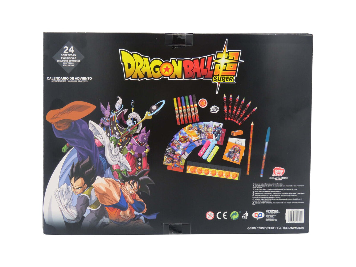 Dragon Ball Adventskalender mit Stickern Stempeln Armband und Malzubehör für Weihnachten