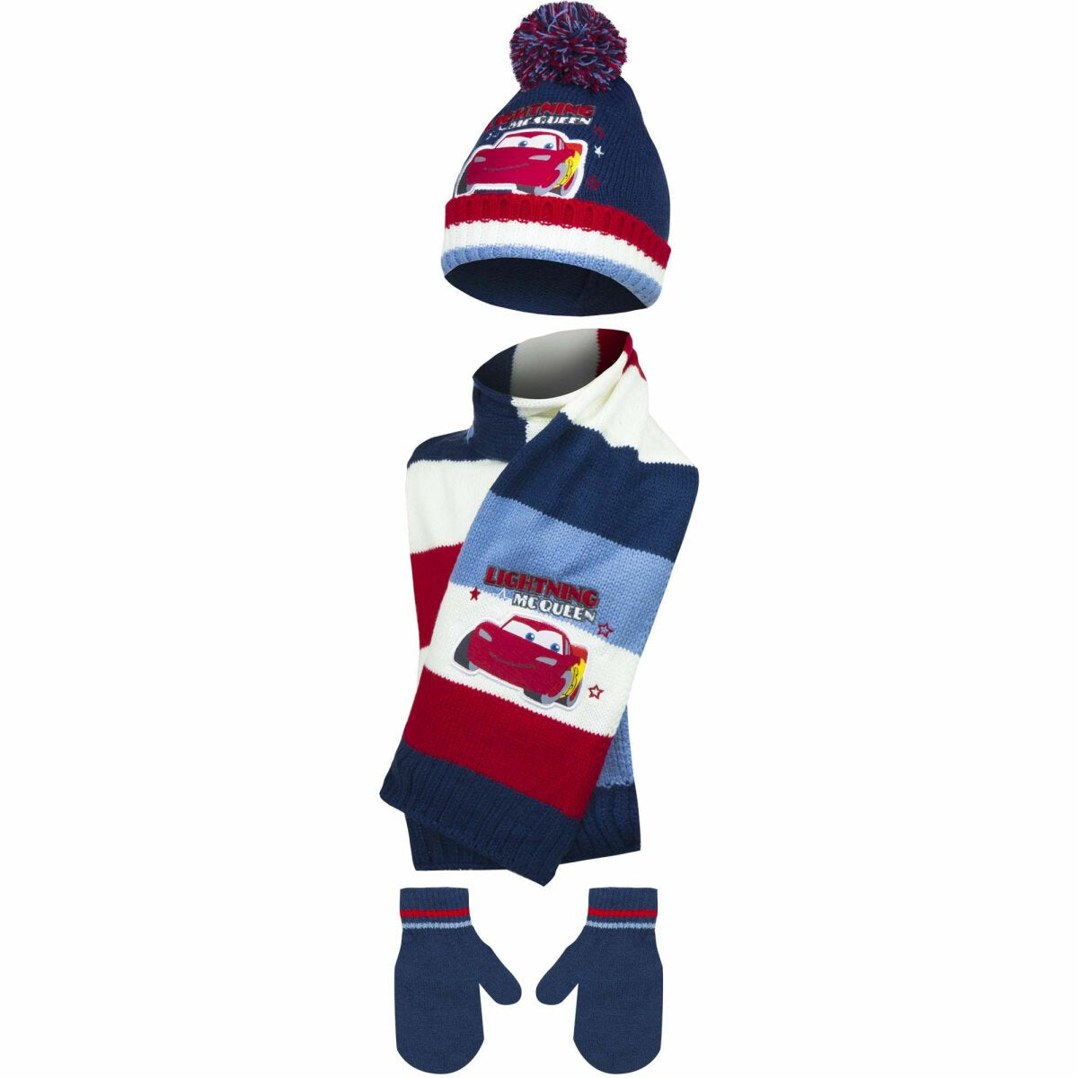 Disney Cars Baby Set – Mütze, Schal und Handschuhe für warme Wintertage